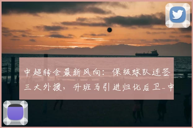 中超转会最新风向:保级球队连签三大外援,升班马引进归化后卫_中场_赛季_欧冠
